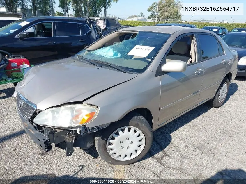 2006 Toyota Corolla Le VIN: 1NXBR32E16Z664717 Lot: 39611026