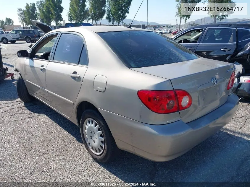 2006 Toyota Corolla Le VIN: 1NXBR32E16Z664717 Lot: 39611026