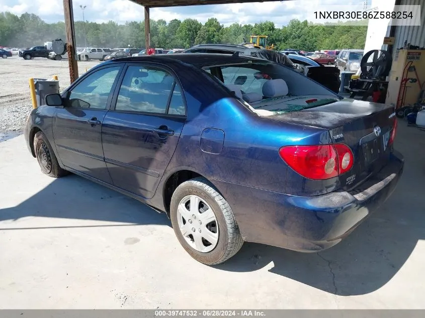 2006 Toyota Corolla Le VIN: 1NXBR30E86Z588254 Lot: 39747532