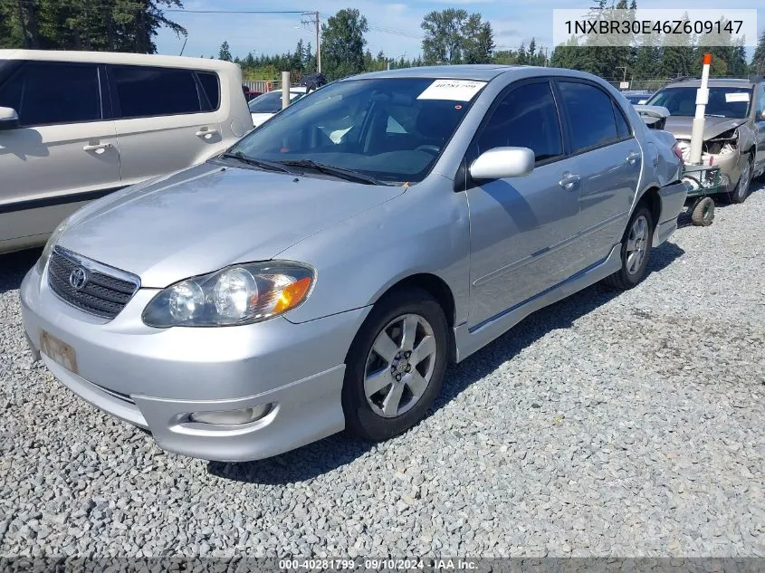 2006 Toyota Corolla S VIN: 1NXBR30E46Z609147 Lot: 40281799