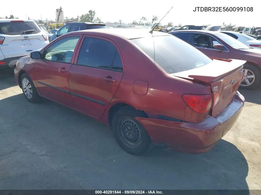 2006 Toyota Corolla Ce VIN: JTDBR32E560099108 Lot: 40291544