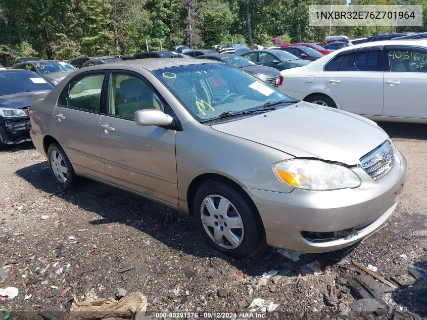 2006 Toyota Corolla Le VIN: 1NXBR32E76Z701964 Lot: 40291576