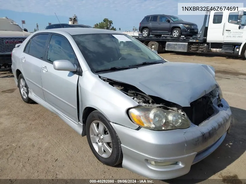 2006 Toyota Corolla S VIN: 1NXBR32E46Z674691 Lot: 40292080