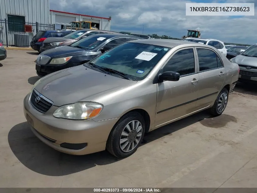 2006 Toyota Corolla Ce VIN: 1NXBR32E16Z738623 Lot: 40293373