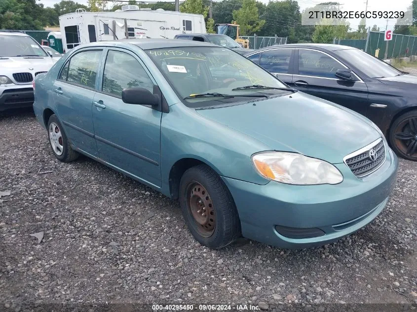 2006 Toyota Corolla Ce VIN: 2T1BR32E66C593239 Lot: 40295450