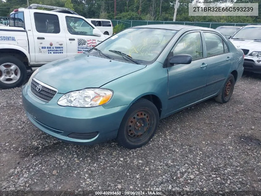 2006 Toyota Corolla Ce VIN: 2T1BR32E66C593239 Lot: 40295450