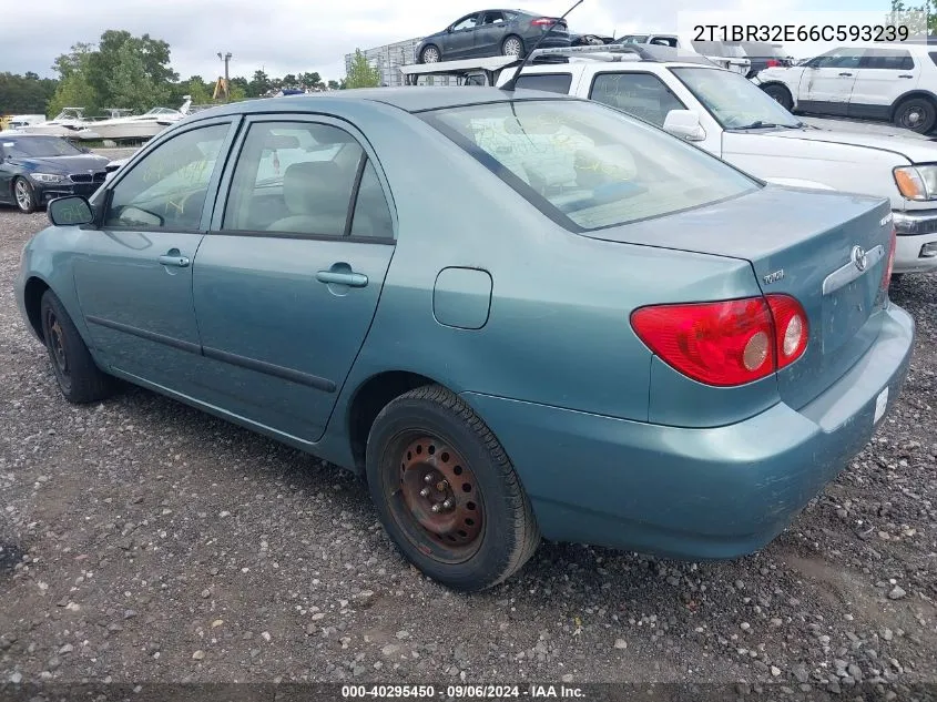 2006 Toyota Corolla Ce VIN: 2T1BR32E66C593239 Lot: 40295450