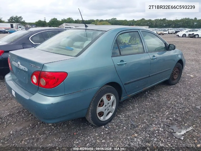 2006 Toyota Corolla Ce VIN: 2T1BR32E66C593239 Lot: 40295450