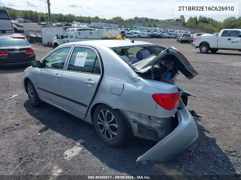 2T1BR32E16C626910 2006 Toyota Corolla Ce