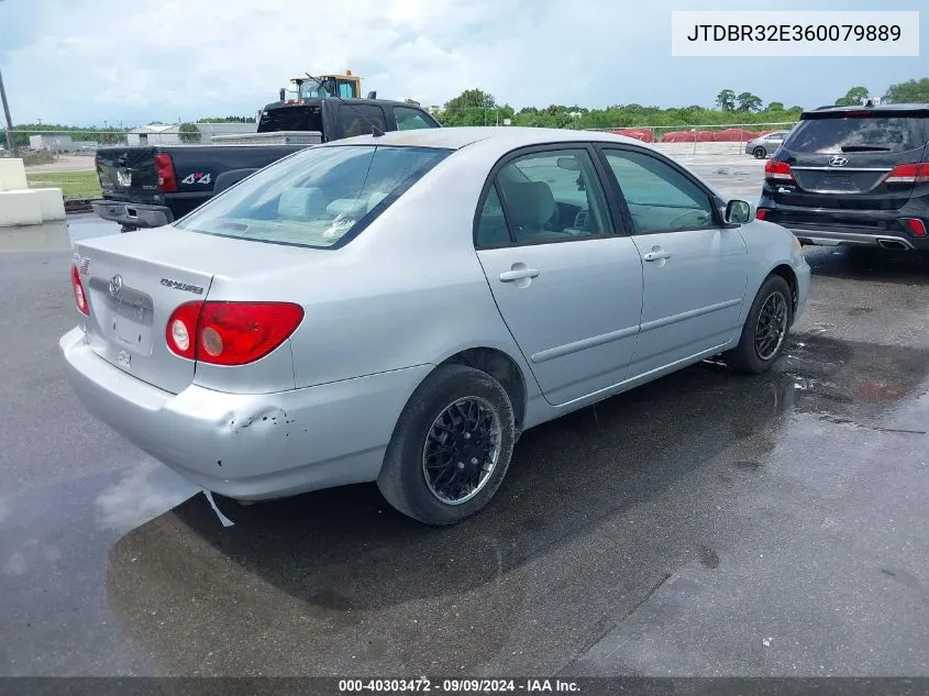 2006 Toyota Corolla Le VIN: JTDBR32E360079889 Lot: 40303472