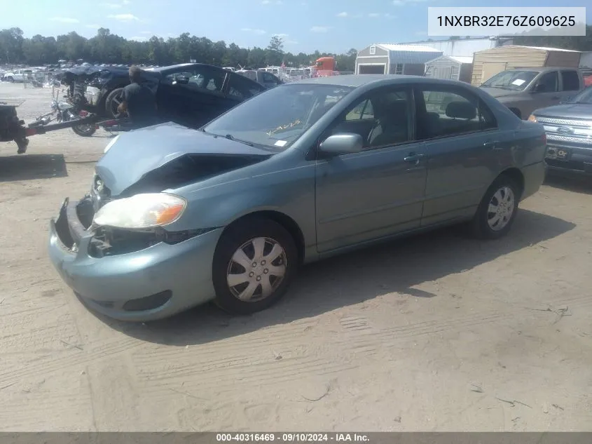 2006 Toyota Corolla Le VIN: 1NXBR32E76Z609625 Lot: 40316469