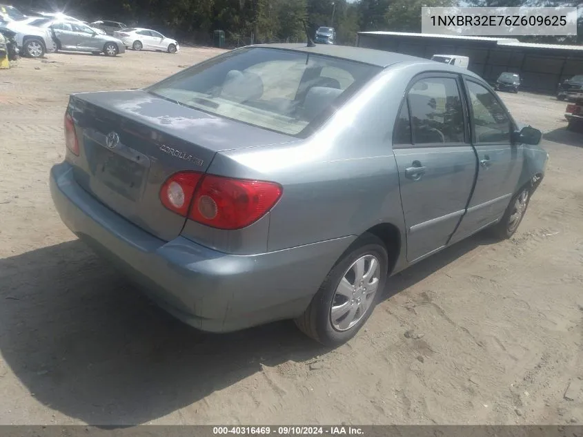 2006 Toyota Corolla Le VIN: 1NXBR32E76Z609625 Lot: 40316469