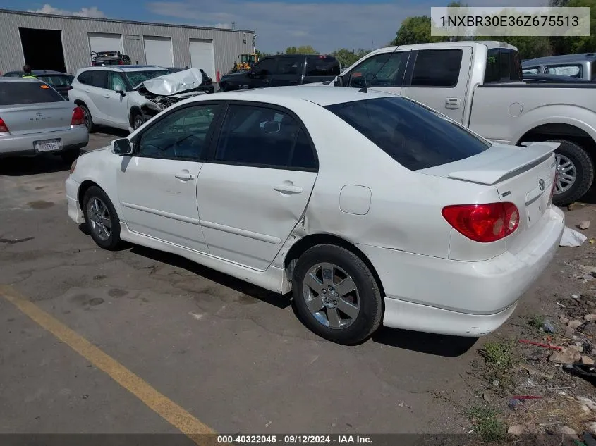 2006 Toyota Corolla Ce/Le/S VIN: 1NXBR30E36Z675513 Lot: 40322045