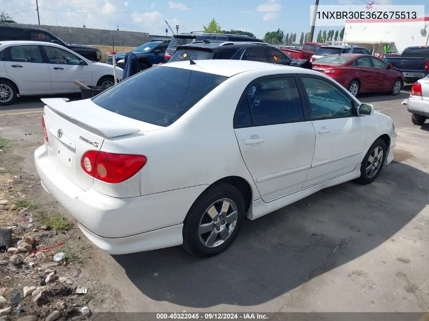 2006 Toyota Corolla Ce/Le/S VIN: 1NXBR30E36Z675513 Lot: 40322045