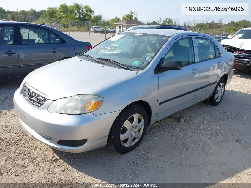 2006 Toyota Corolla Ce/Le/S VIN: 1NXBR32E46Z646096 Lot: 40322215