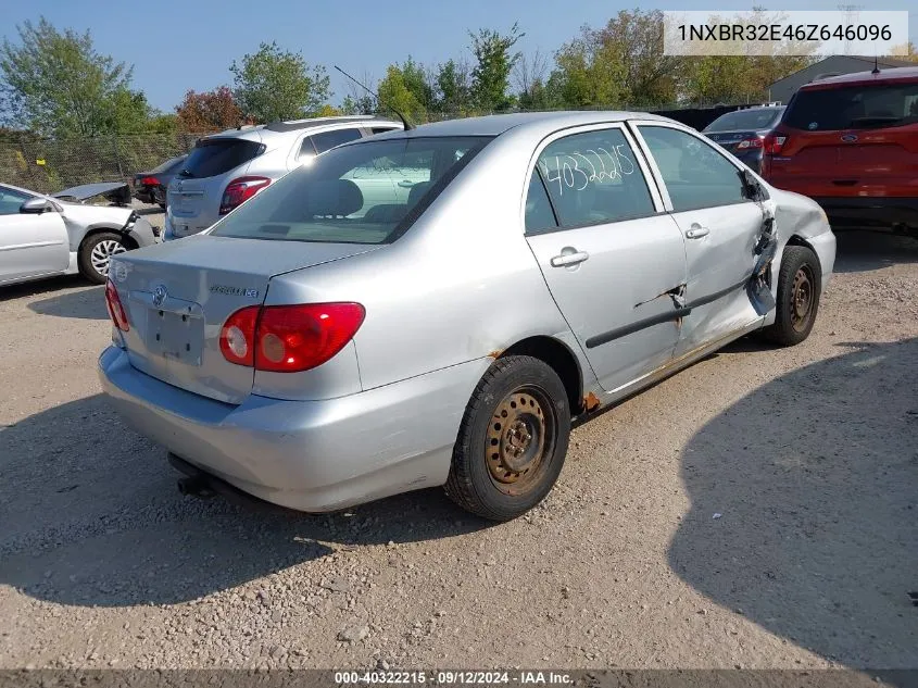 2006 Toyota Corolla Ce/Le/S VIN: 1NXBR32E46Z646096 Lot: 40322215