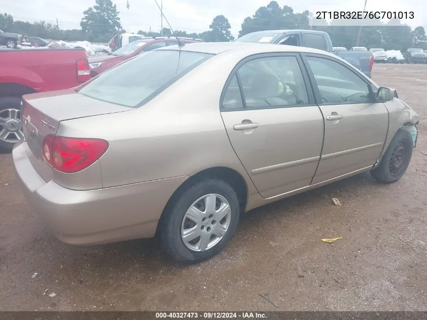 2006 Toyota Corolla Ce/Le/S VIN: 2T1BR32E76C701013 Lot: 40327473