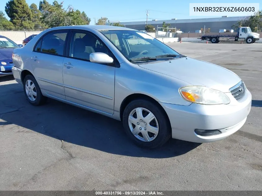 2006 Toyota Corolla Le VIN: 1NXBR32EX6Z660603 Lot: 40331756