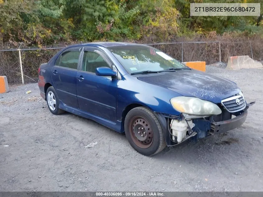 2006 Toyota Corolla S VIN: 2T1BR32E96C680472 Lot: 40336095