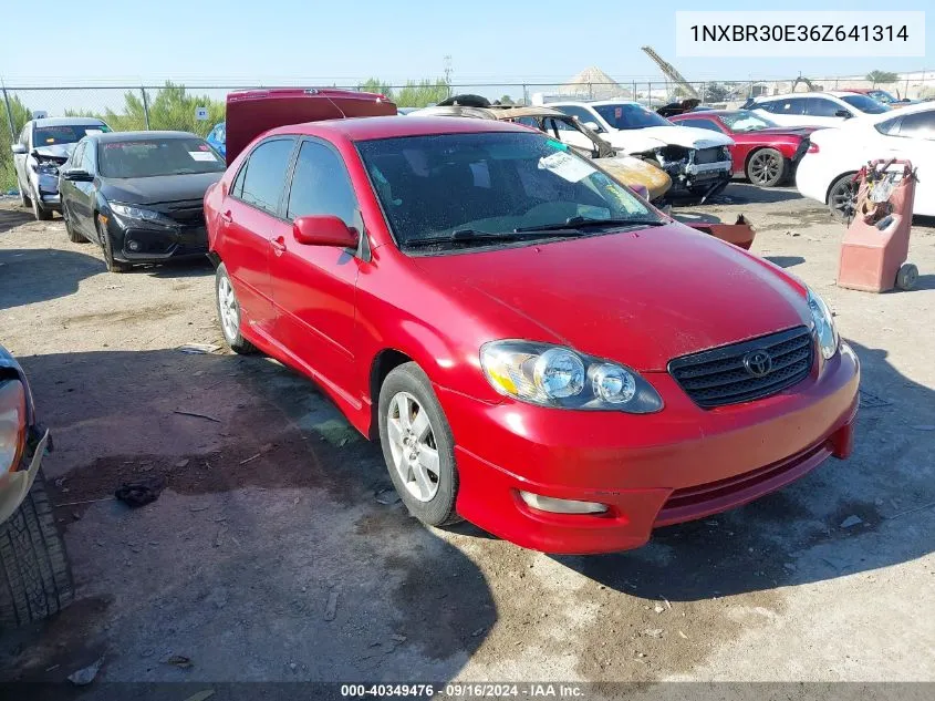 2006 Toyota Corolla Ce/Le/S VIN: 1NXBR30E36Z641314 Lot: 40349476