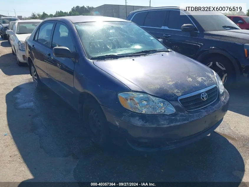 2006 Toyota Corolla Ce VIN: JTDBR32EX60076519 Lot: 40357364