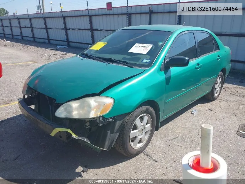 2006 Toyota Corolla Ce VIN: JTDBR32E160074464 Lot: 40359831