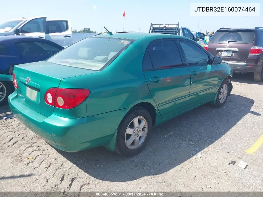 2006 Toyota Corolla Ce VIN: JTDBR32E160074464 Lot: 40359831