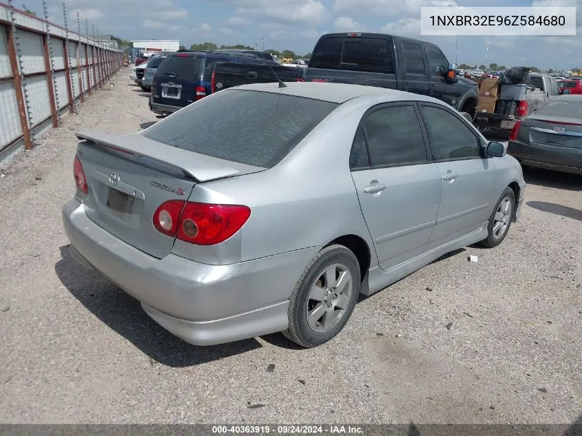 2006 Toyota Corolla S VIN: 1NXBR32E96Z584680 Lot: 40363919