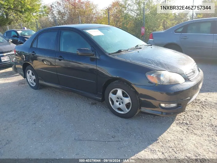 2006 Toyota Corolla S VIN: 1NXBR32E46Z757344 Lot: 40379044