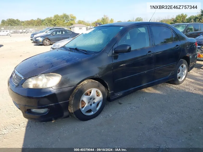 2006 Toyota Corolla S VIN: 1NXBR32E46Z757344 Lot: 40379044