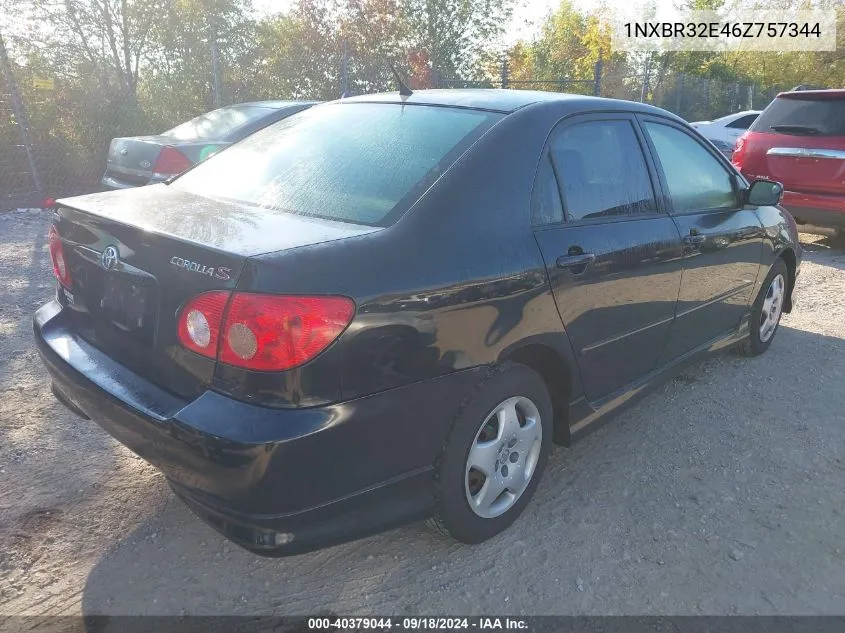 2006 Toyota Corolla S VIN: 1NXBR32E46Z757344 Lot: 40379044