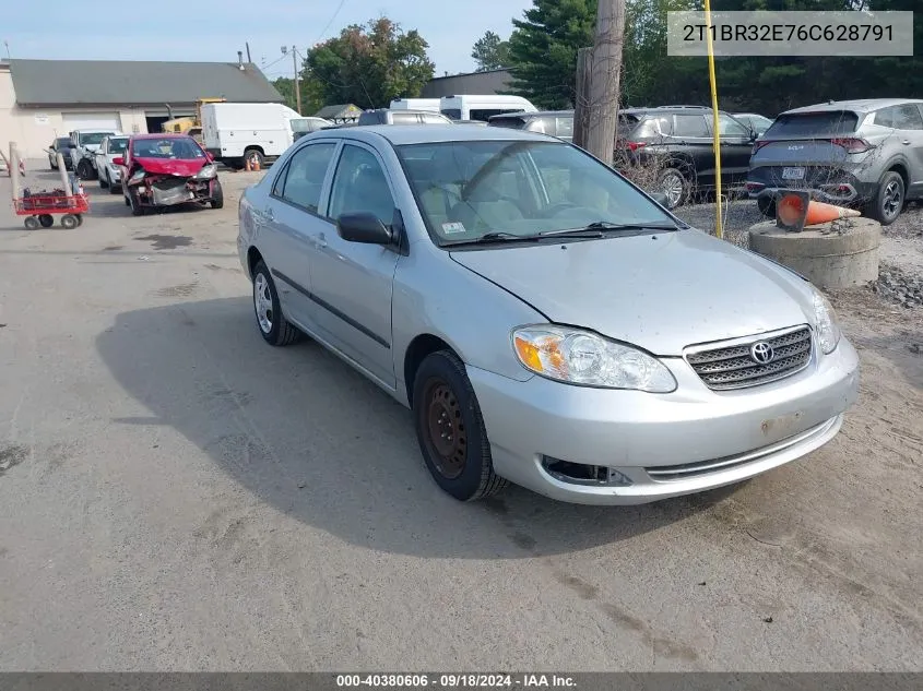 2006 Toyota Corolla Ce VIN: 2T1BR32E76C628791 Lot: 40380606