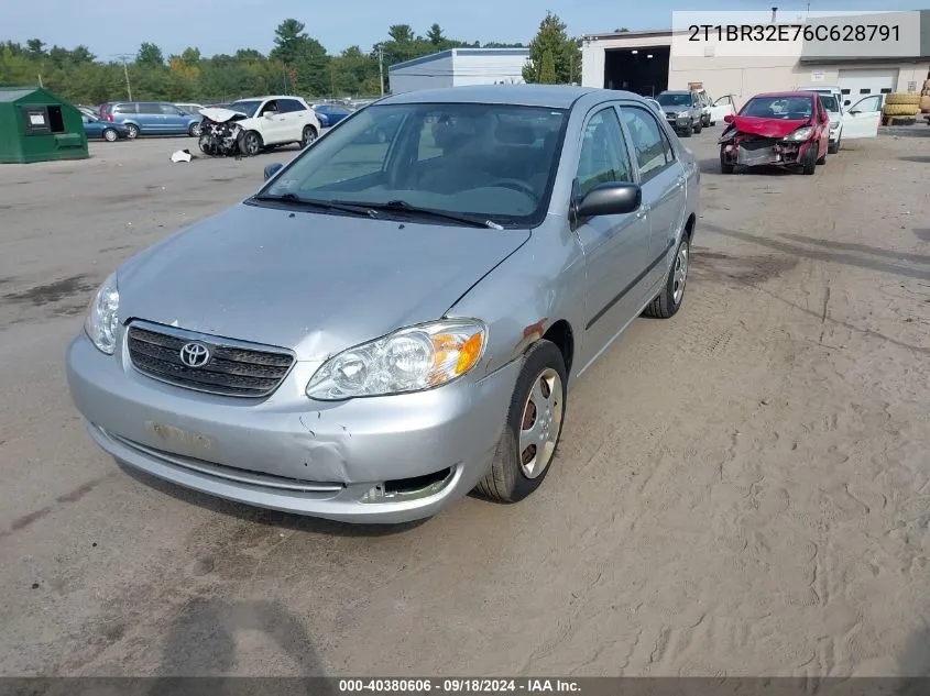 2006 Toyota Corolla Ce VIN: 2T1BR32E76C628791 Lot: 40380606