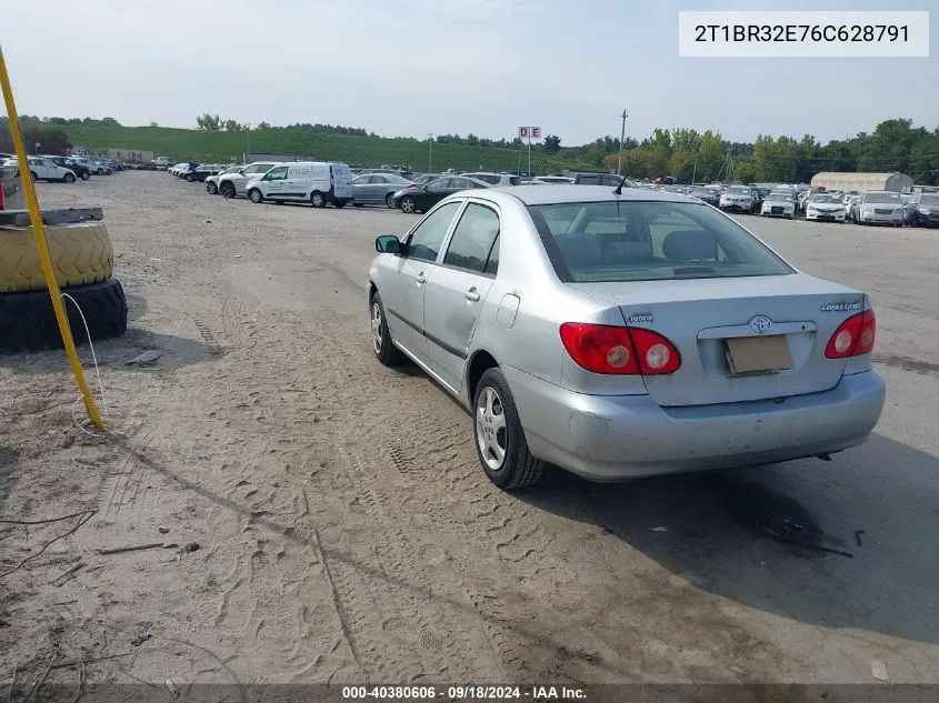 2006 Toyota Corolla Ce VIN: 2T1BR32E76C628791 Lot: 40380606