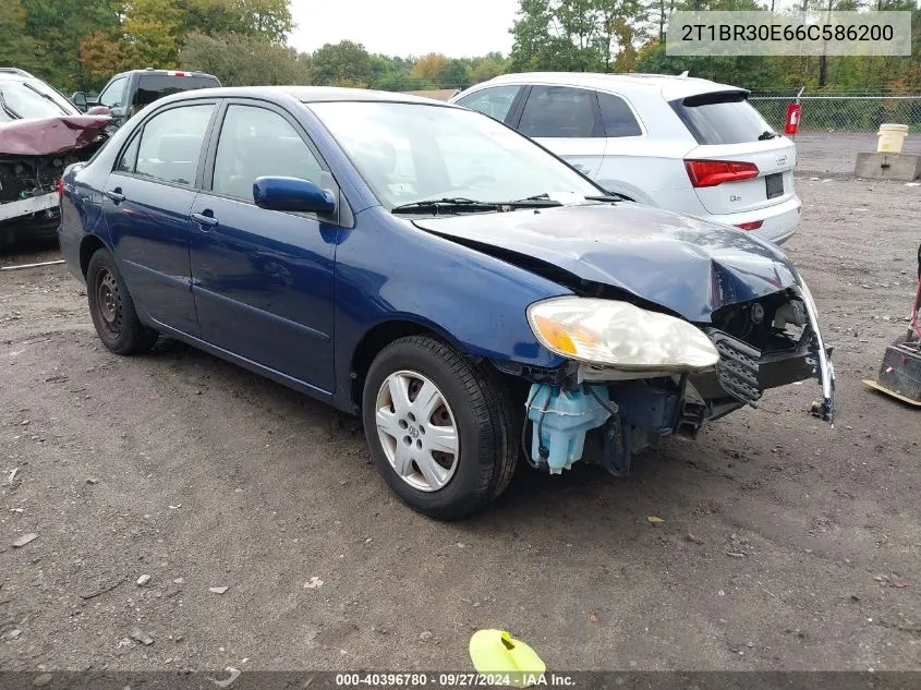 2006 Toyota Corolla Le VIN: 2T1BR30E66C586200 Lot: 40396780