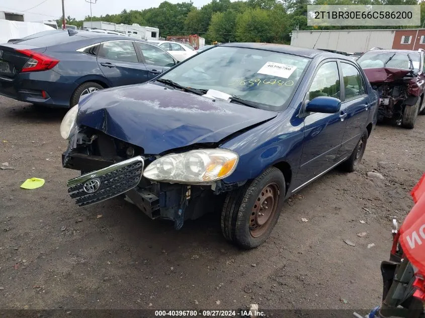 2006 Toyota Corolla Le VIN: 2T1BR30E66C586200 Lot: 40396780