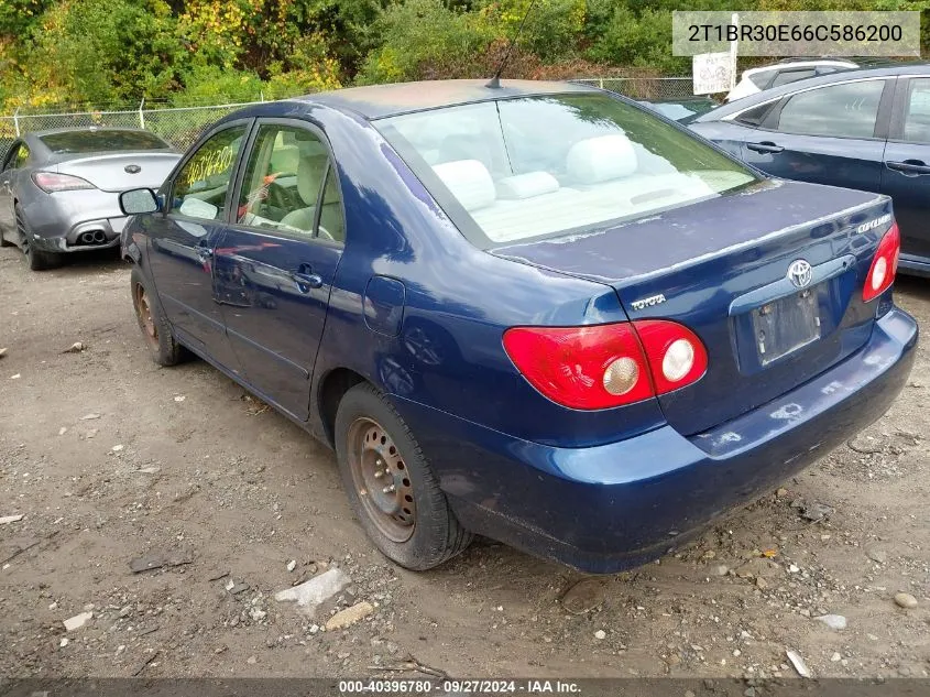 2006 Toyota Corolla Le VIN: 2T1BR30E66C586200 Lot: 40396780