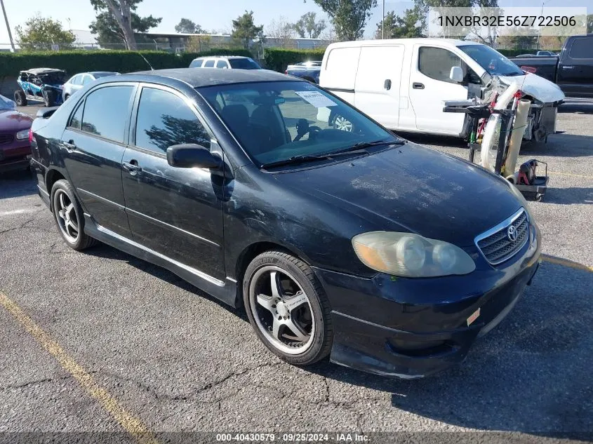 2006 Toyota Corolla S VIN: 1NXBR32E56Z722506 Lot: 40430579