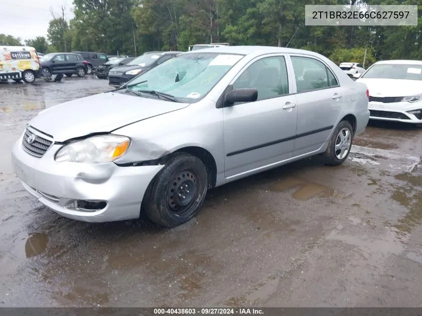 2006 Toyota Corolla Ce VIN: 2T1BR32E66C627597 Lot: 40438603