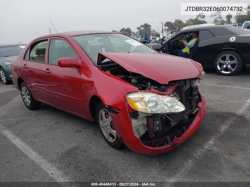 2006 Toyota Corolla Ce VIN: JTDBR32E060074732 Lot: 40448413