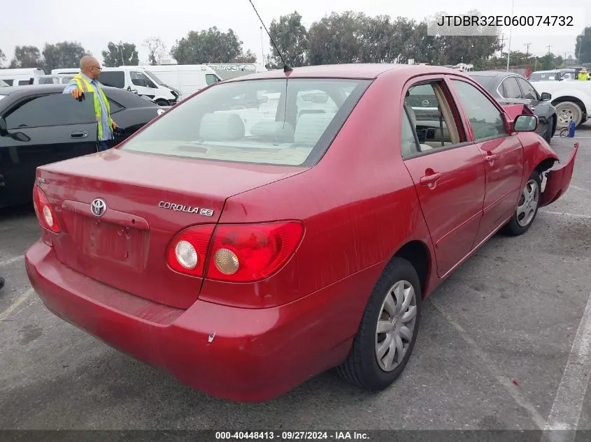 2006 Toyota Corolla Ce VIN: JTDBR32E060074732 Lot: 40448413