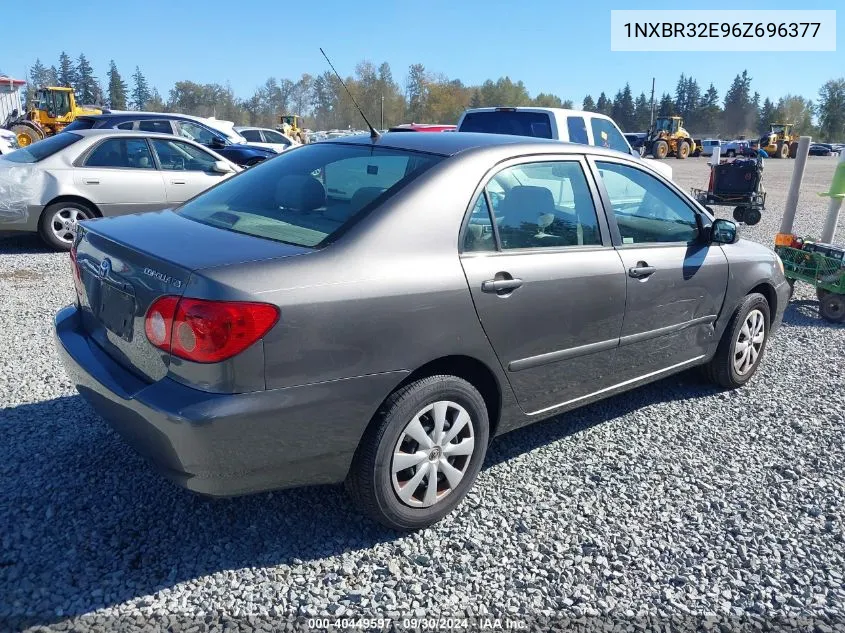 2006 Toyota Corolla Le VIN: 1NXBR32E96Z696377 Lot: 40449597