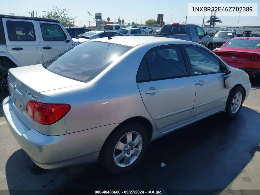 2006 Toyota Corolla Le VIN: 1NXBR32E46Z702389 Lot: 40453680