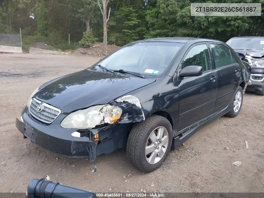 2006 Toyota Corolla S VIN: 2T1BR32E26C561887 Lot: 40455681