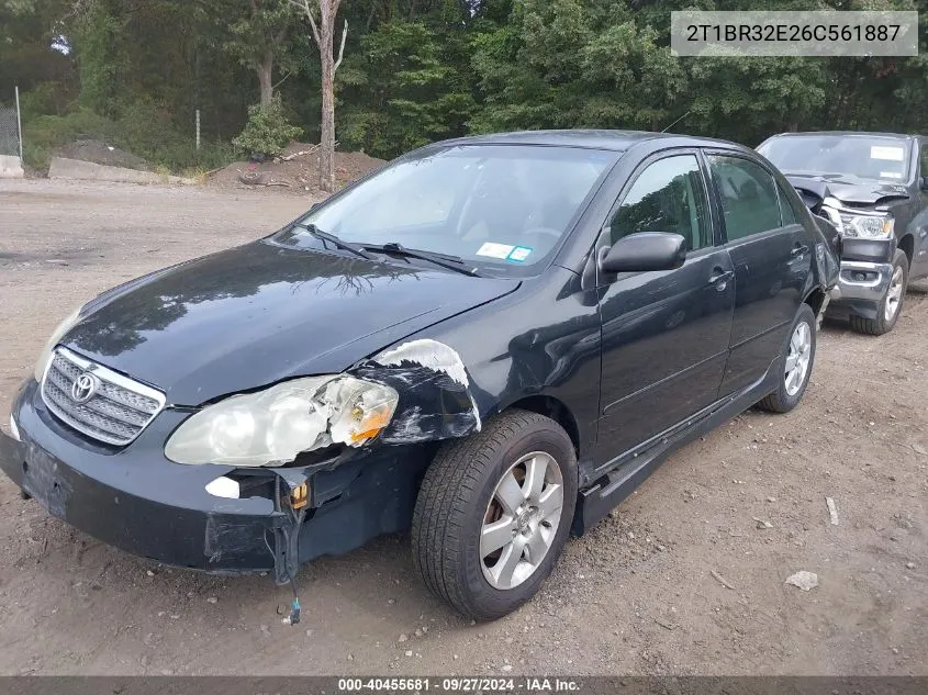 2006 Toyota Corolla S VIN: 2T1BR32E26C561887 Lot: 40455681