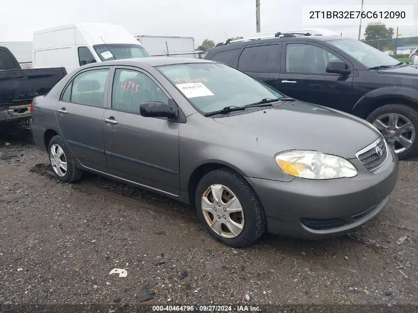 2006 Toyota Corolla Ce VIN: 2T1BR32E76C612090 Lot: 40464795