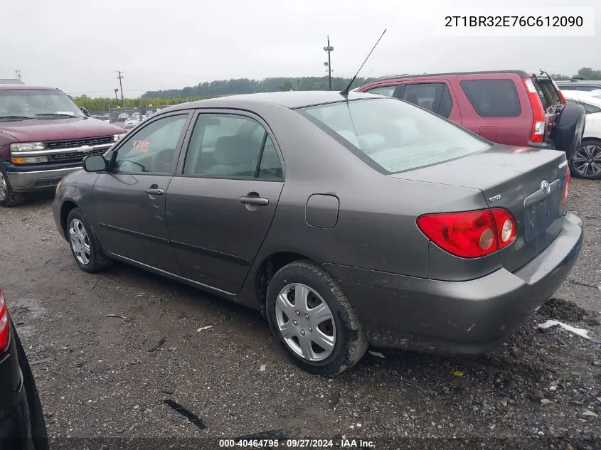 2006 Toyota Corolla Ce VIN: 2T1BR32E76C612090 Lot: 40464795