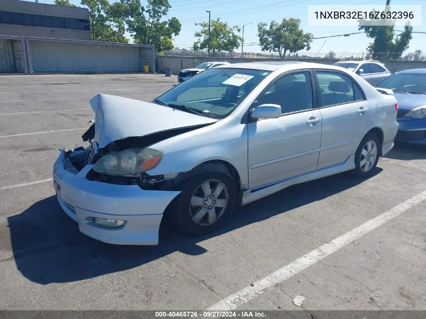 2006 Toyota Corolla S VIN: 1NXBR32E16Z632396 Lot: 40465726