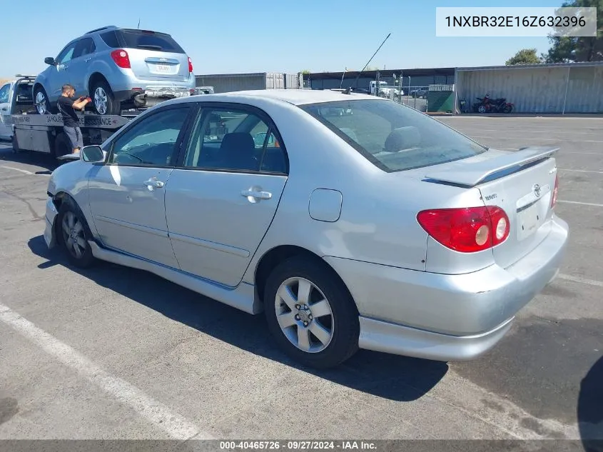 2006 Toyota Corolla S VIN: 1NXBR32E16Z632396 Lot: 40465726