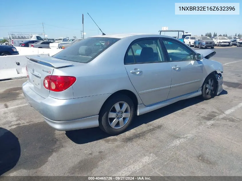 2006 Toyota Corolla S VIN: 1NXBR32E16Z632396 Lot: 40465726